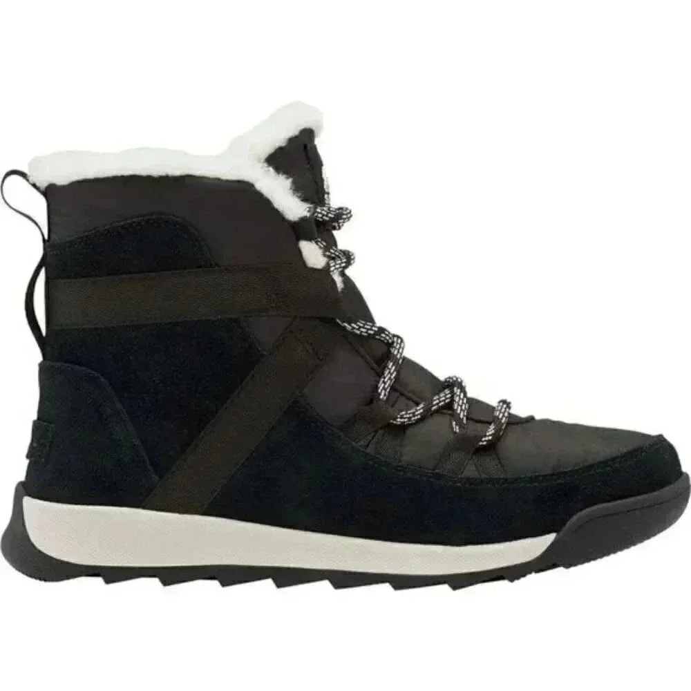 Sorel Whitney II Flurry Waterproof  Boot Suede Insulated Black Size 8 - Picture 2 of 14